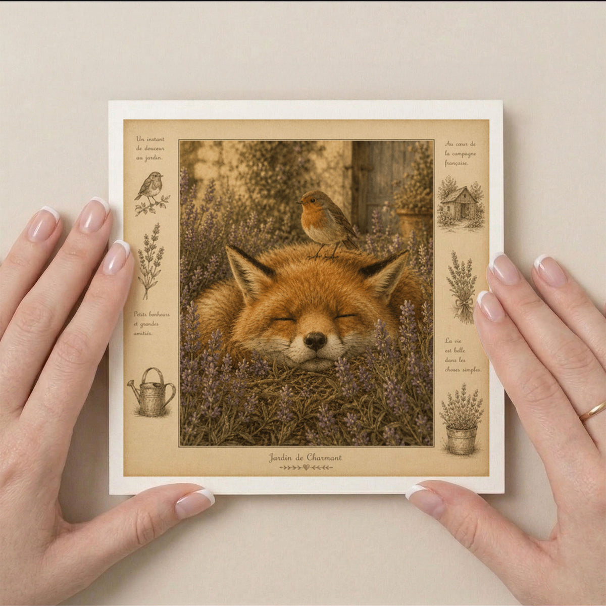 PP-GRE-6x6-ENVELOPE - Square Greetings Cards Mockup