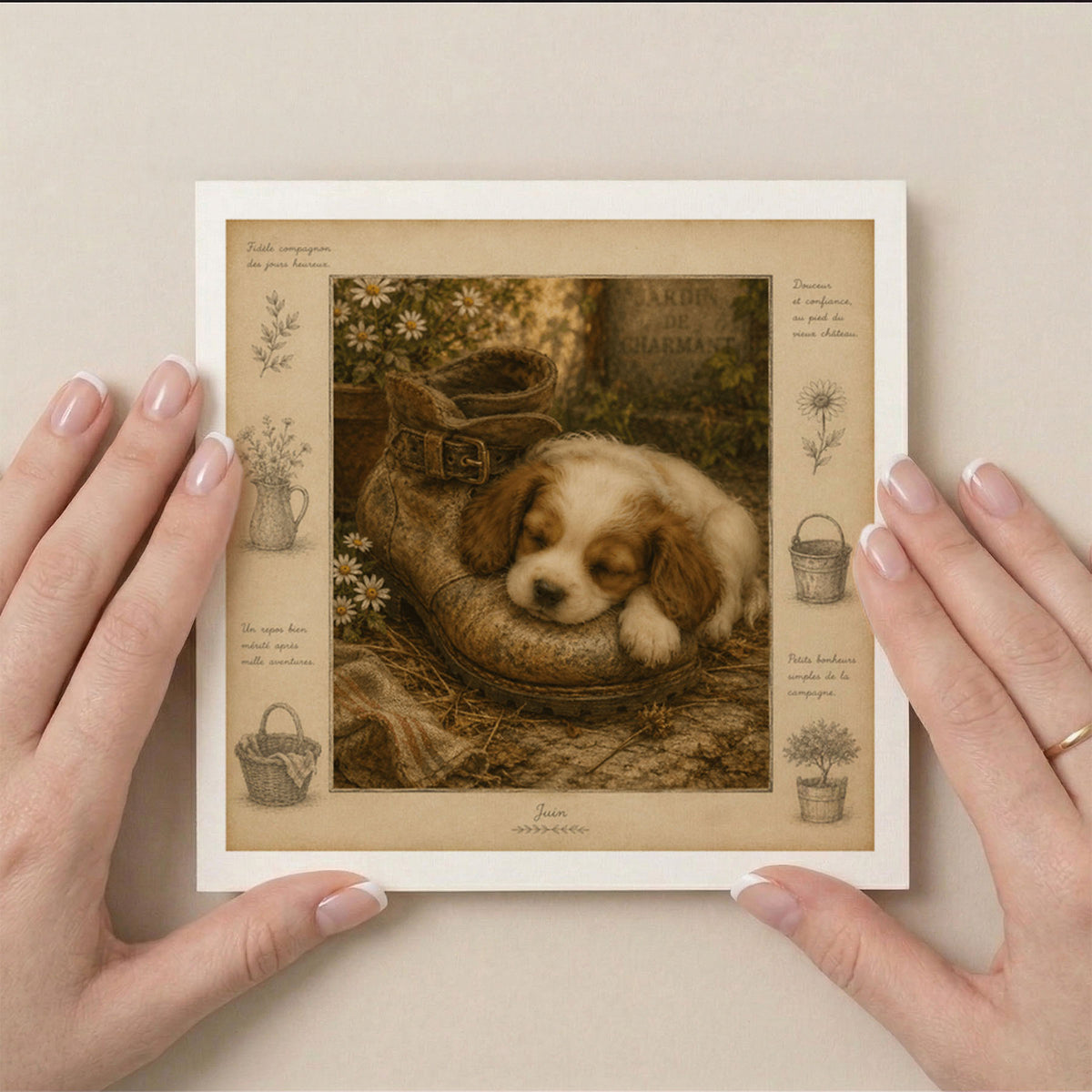 PP-GRE-6x6-ENVELOPE - Square Greetings Cards Mockup