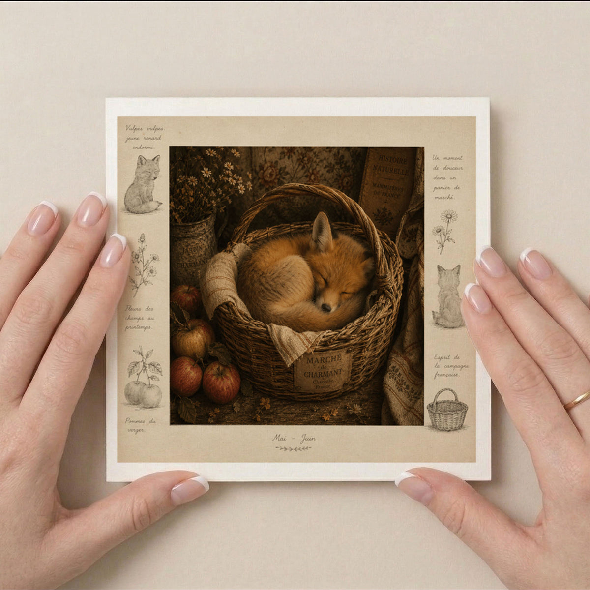 PP-GRE-6x6-ENVELOPE - Square Greetings Cards Mockup