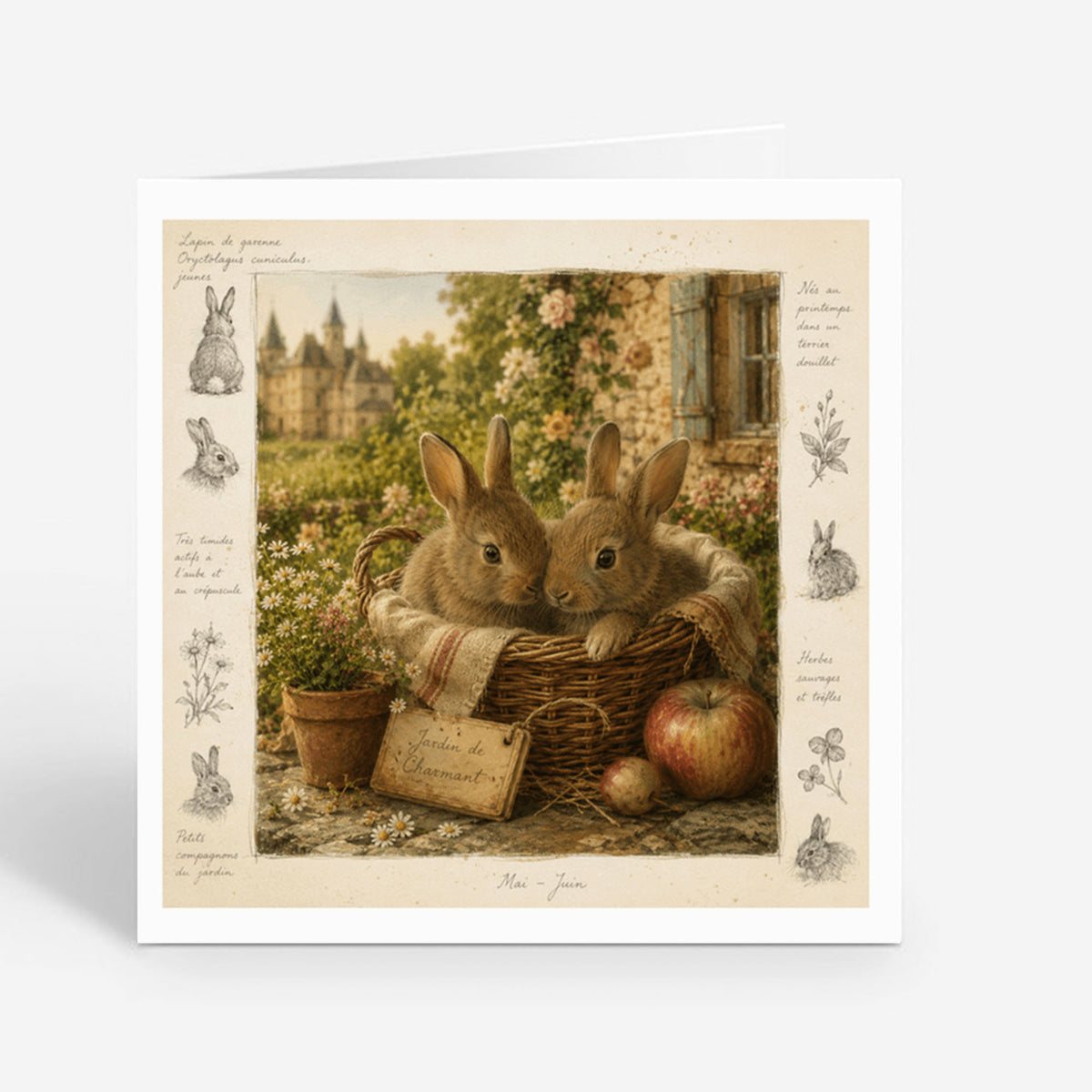 PP-GRE-6x6-ENVELOPE - Square Greetings Cards Mockup