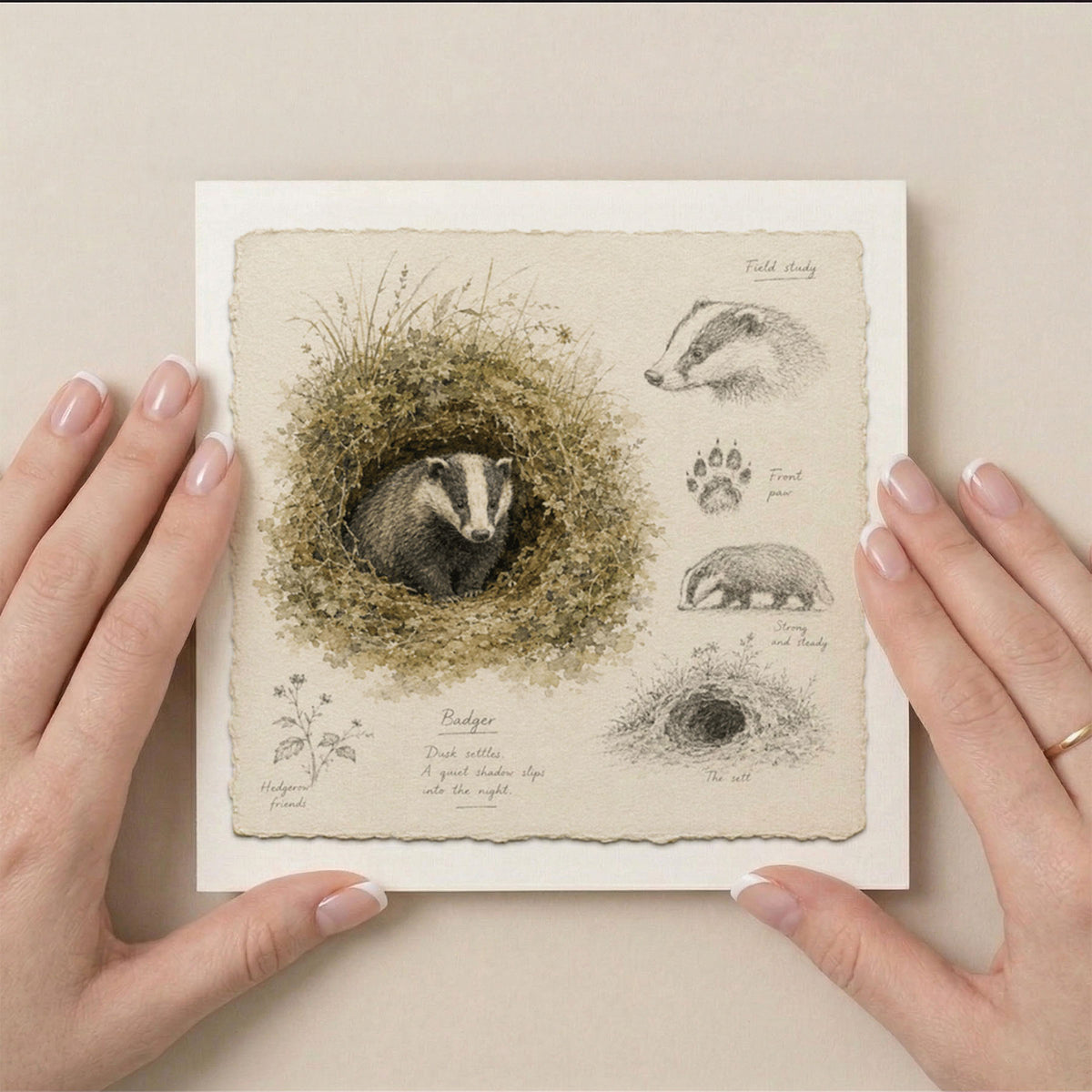 PP-GRE-6x6-ENVELOPE - Square Greetings Cards Mockup