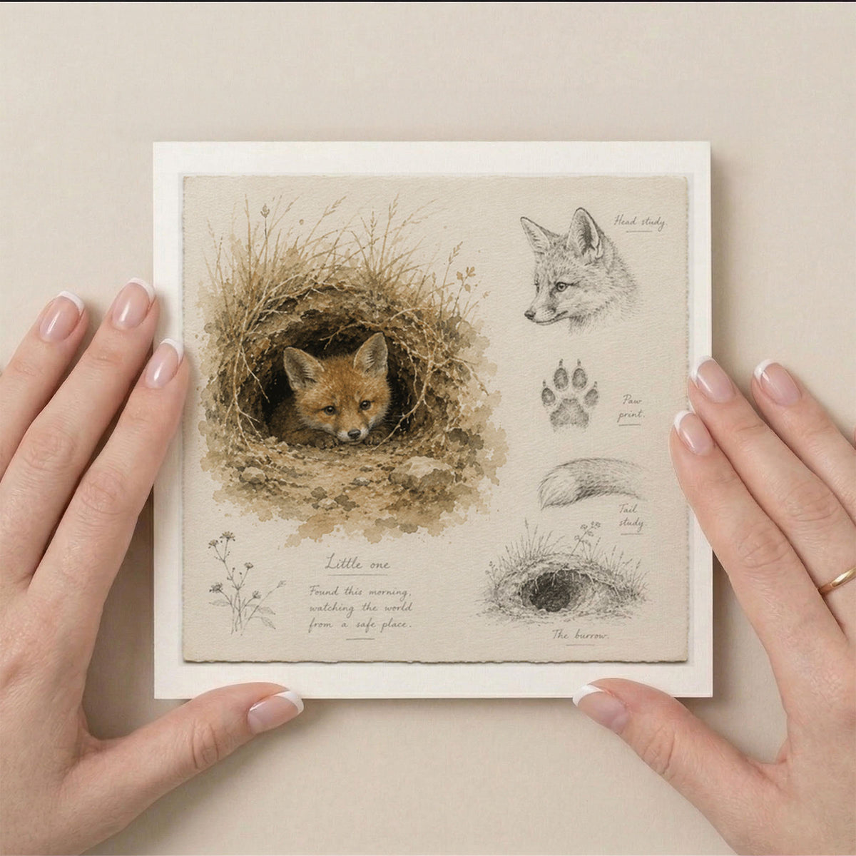 PP-GRE-6x6-ENVELOPE - Square Greetings Cards Mockup