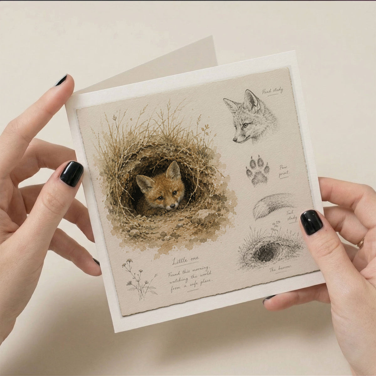 PP-GRE-6x6-ENVELOPE - Square Greetings Cards Mockup
