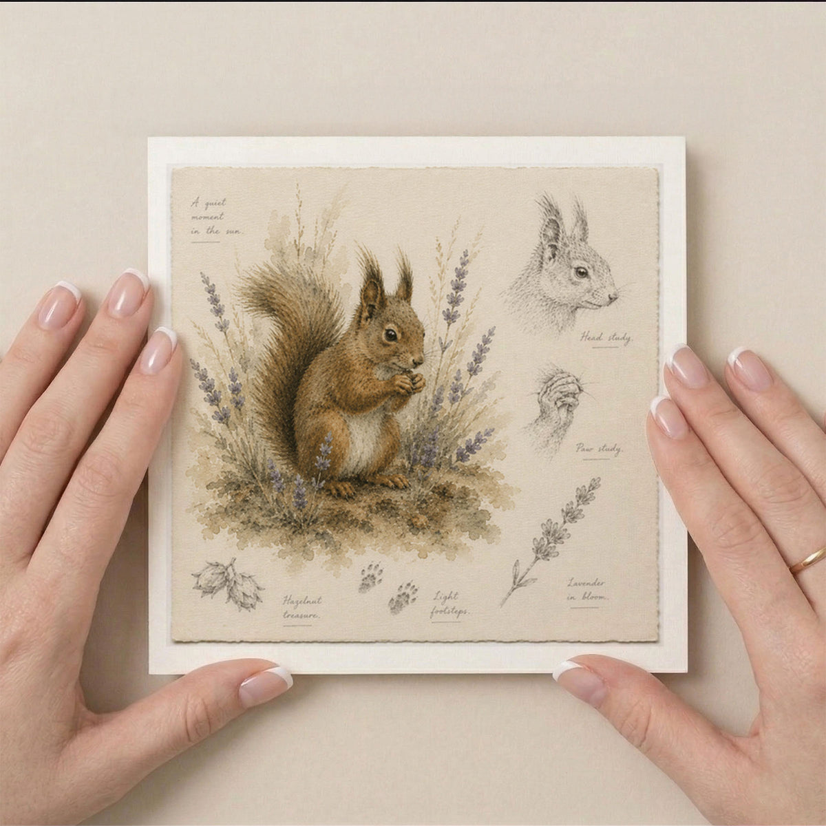PP-GRE-6x6-ENVELOPE - Square Greetings Cards Mockup