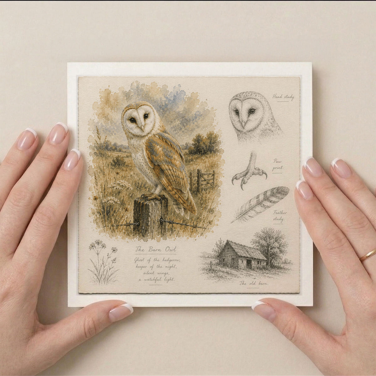 PP-GRE-6x6-ENVELOPE - Square Greetings Cards Mockup