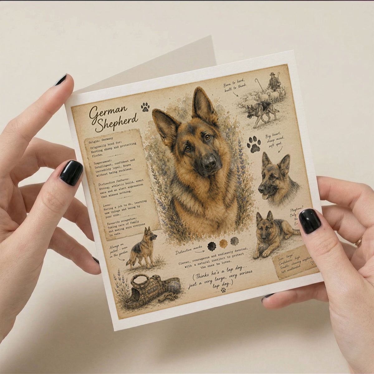 PP-GRE-6x6-ENVELOPE - Square Greetings Cards Mockup