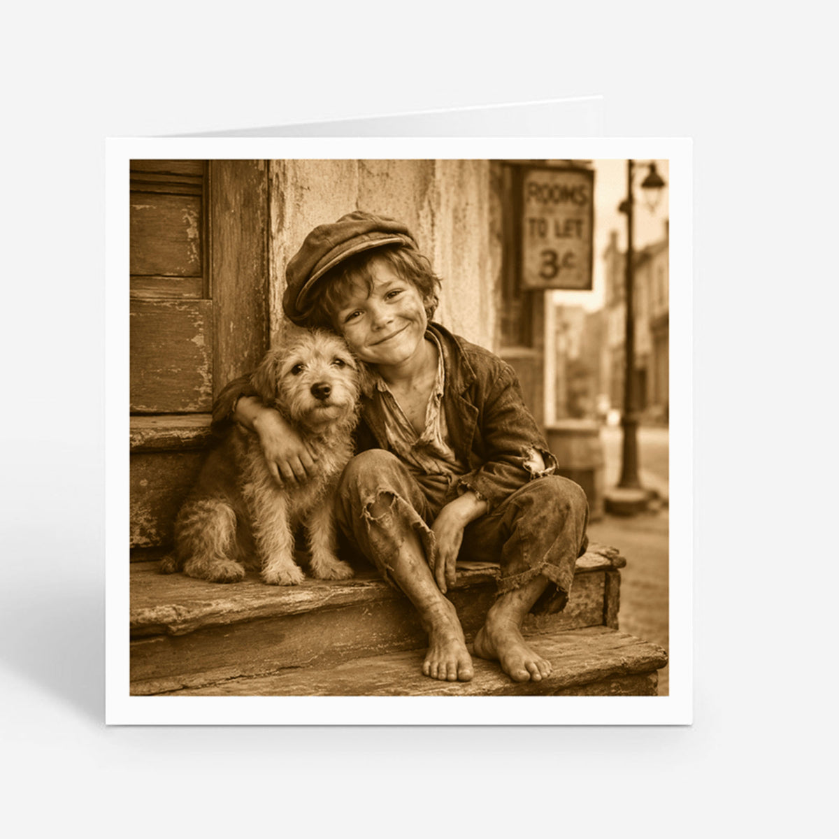 PP-GRE-6x6-ENVELOPE - Square Greetings Cards Mockup