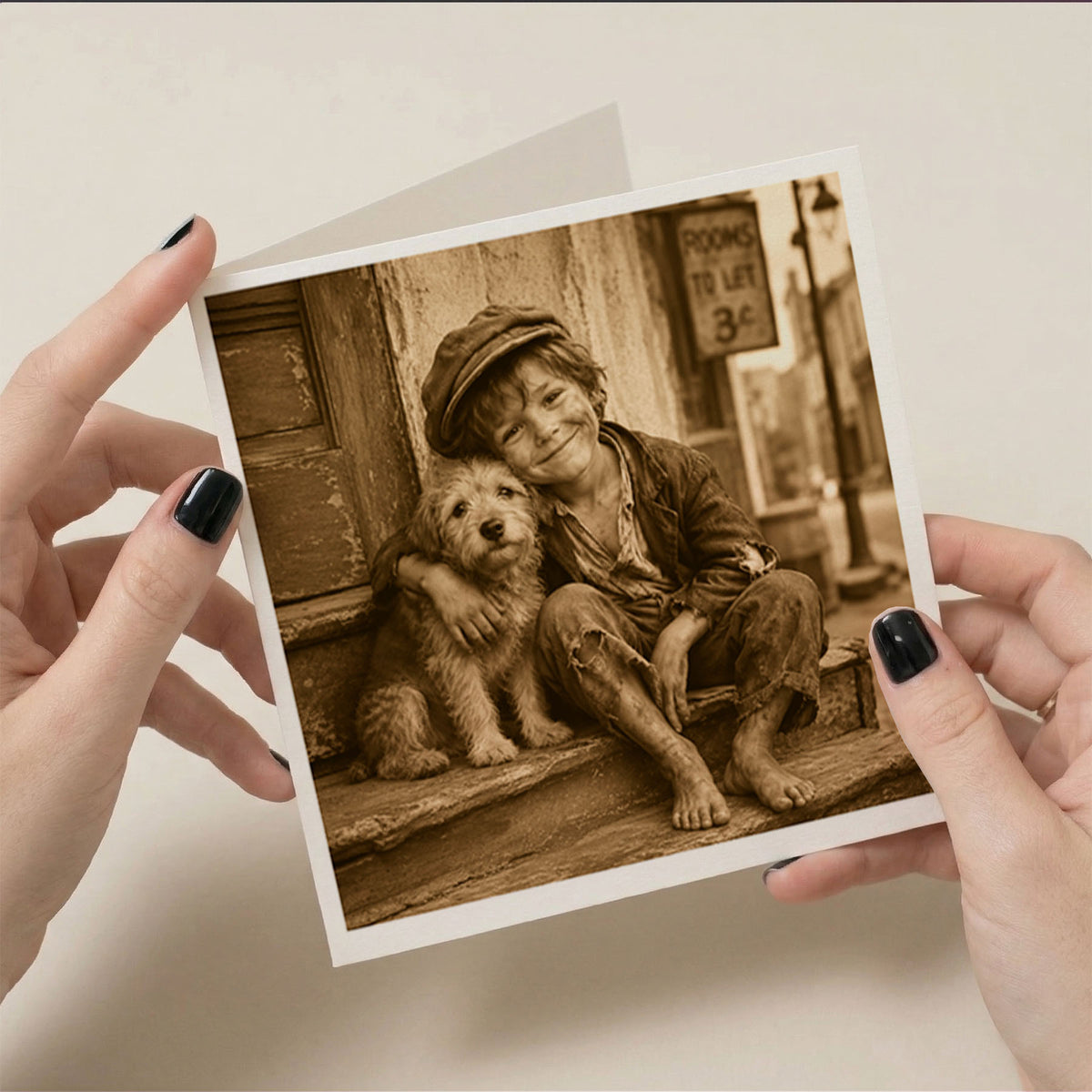 PP-GRE-6x6-ENVELOPE - Square Greetings Cards Mockup