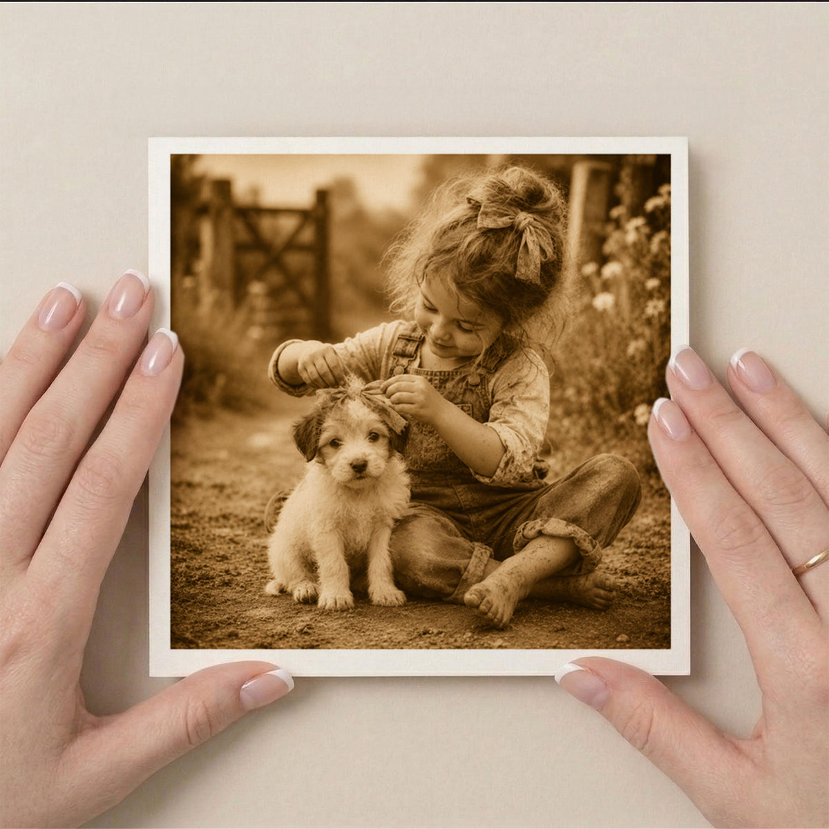PP-GRE-6x6-ENVELOPE - Square Greetings Cards Mockup