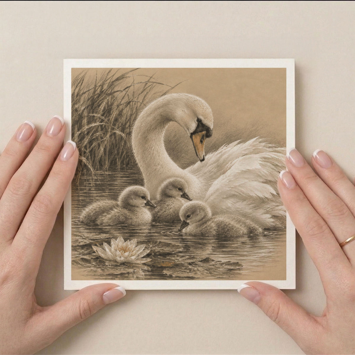 PP-GRE-6x6-ENVELOPE - Square Greetings Cards Mockup