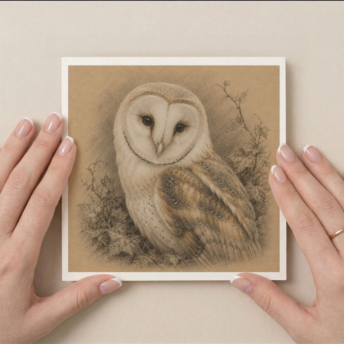 PP-GRE-6x6-ENVELOPE - Square Greetings Cards Mockup