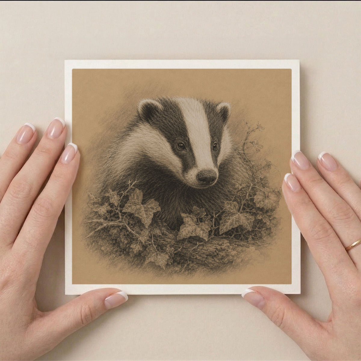 PP-GRE-6x6-ENVELOPE - Square Greetings Cards Mockup