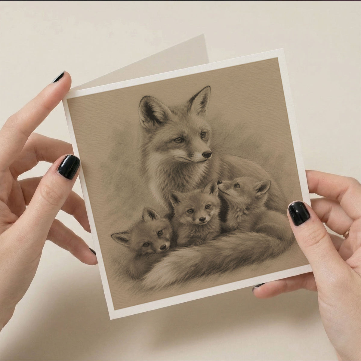 PP-GRE-6x6-ENVELOPE - Square Greetings Cards Mockup