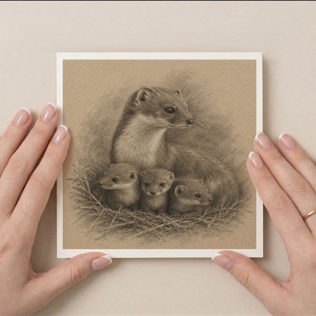 PP-GRE-6x6-ENVELOPE - Square Greetings Cards Mockup