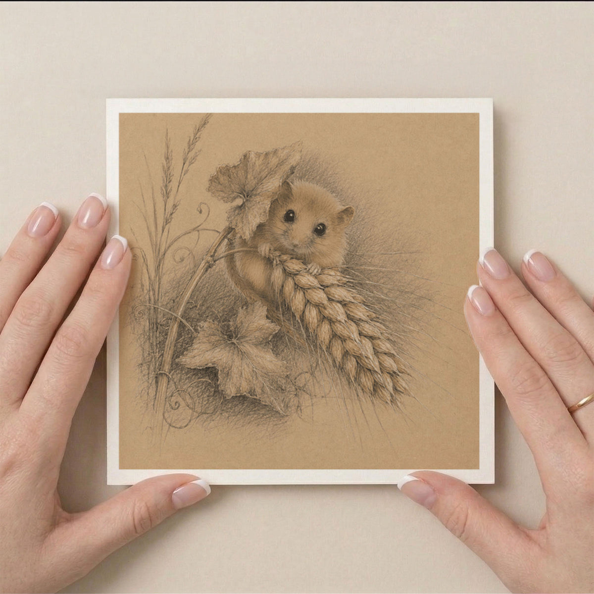 PP-GRE-6x6-ENVELOPE - Square Greetings Cards Mockup