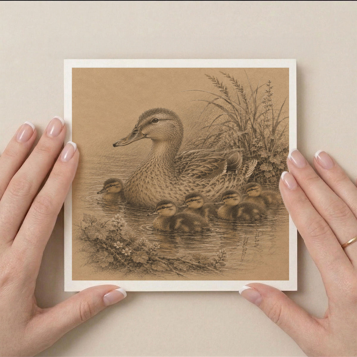 PP-GRE-6x6-ENVELOPE - Square Greetings Cards Mockup
