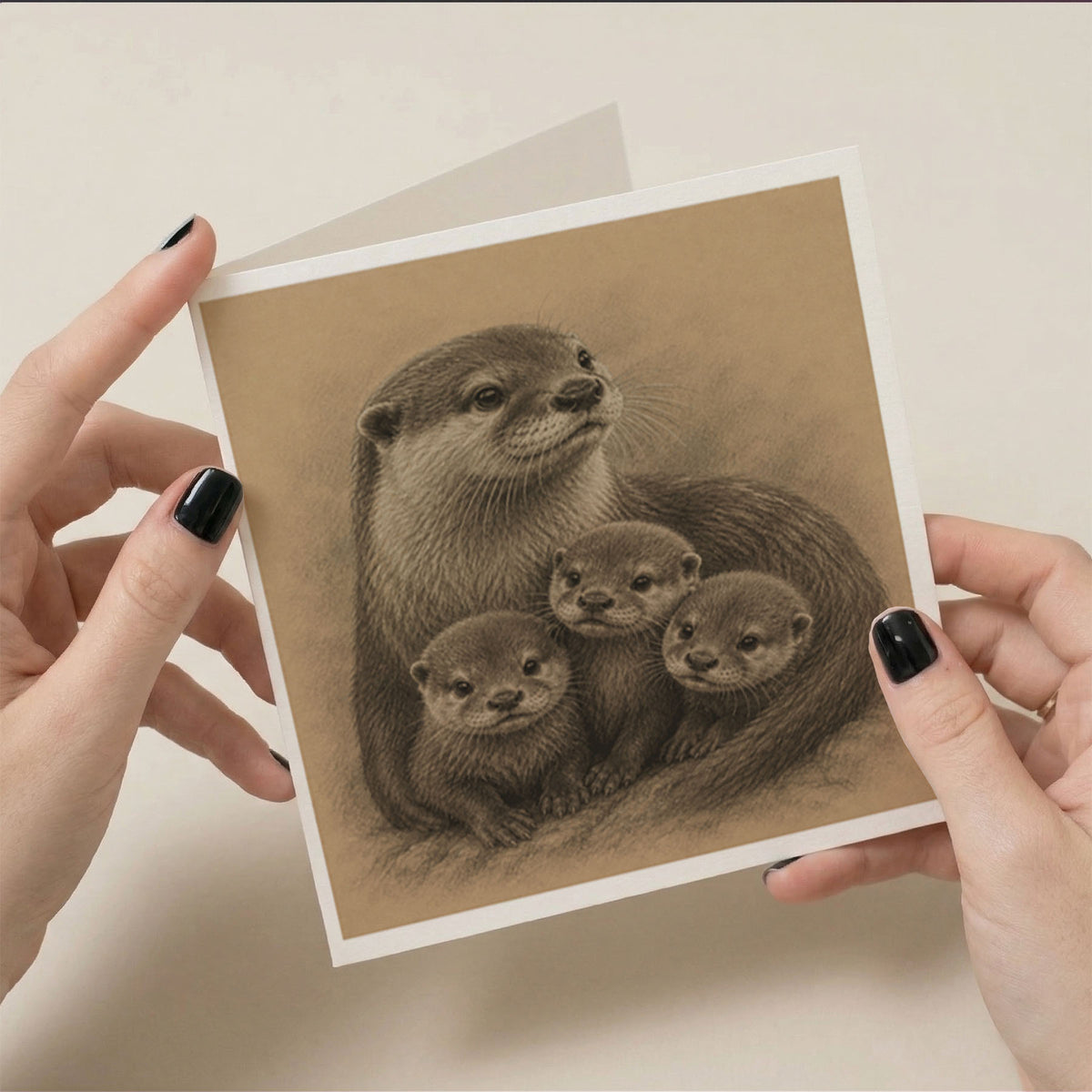 PP-GRE-6x6-ENVELOPE - Square Greetings Cards Mockup