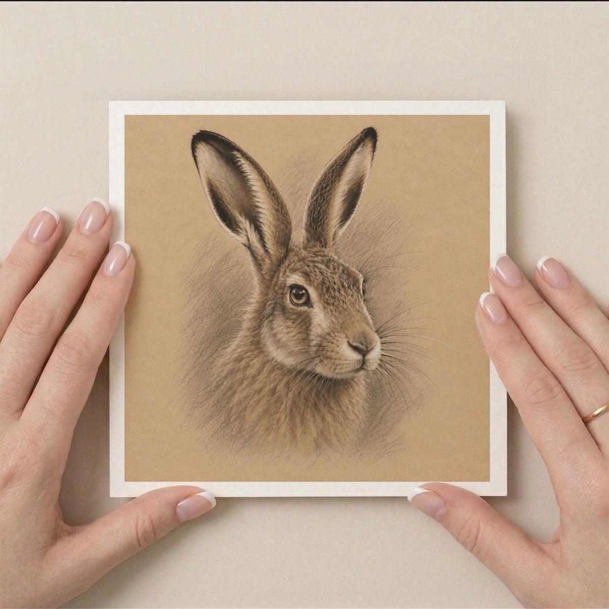 PP-GRE-6x6-ENVELOPE - Square Greetings Cards Mockup