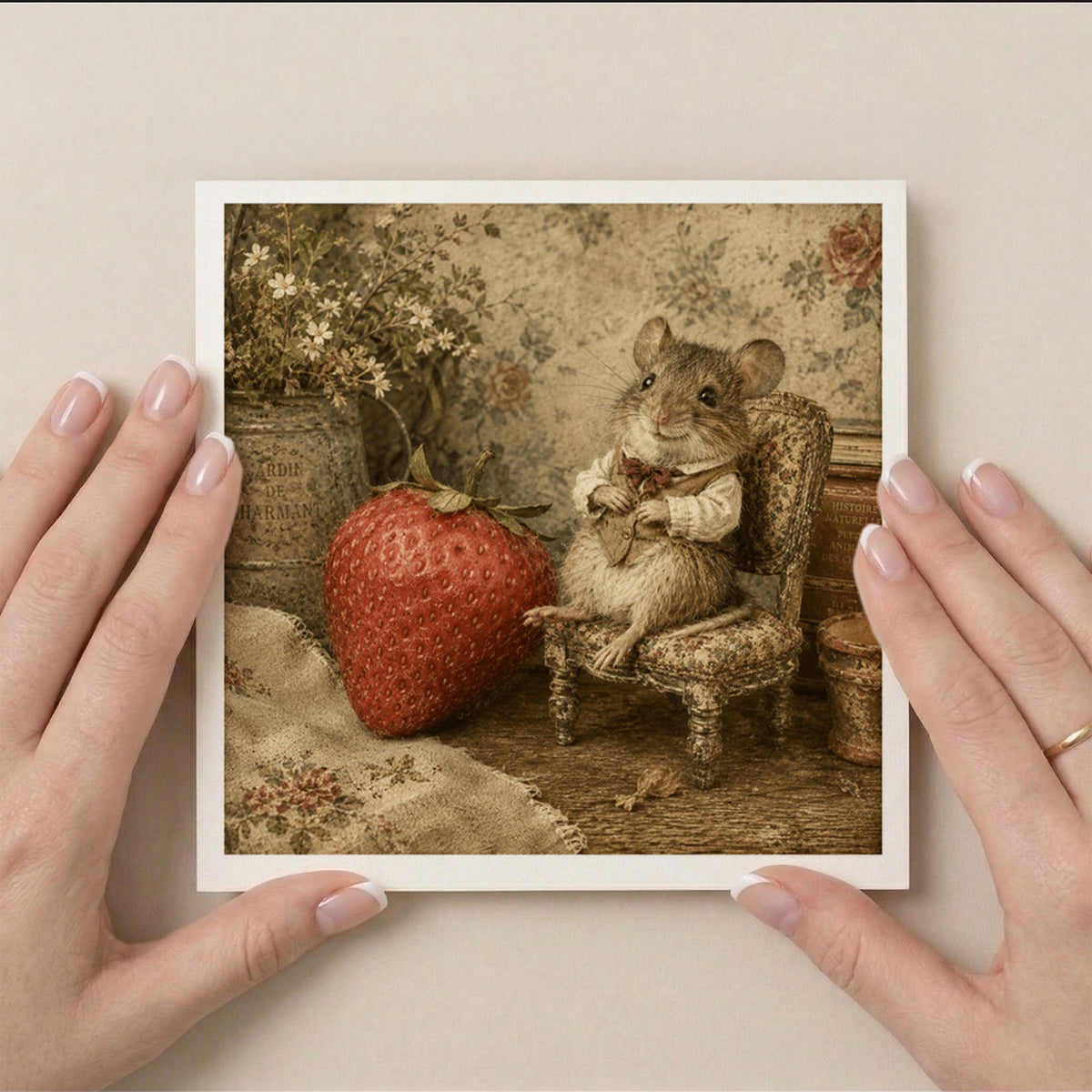 PP-GRE-6x6-ENVELOPE - Square Greetings Cards Mockup