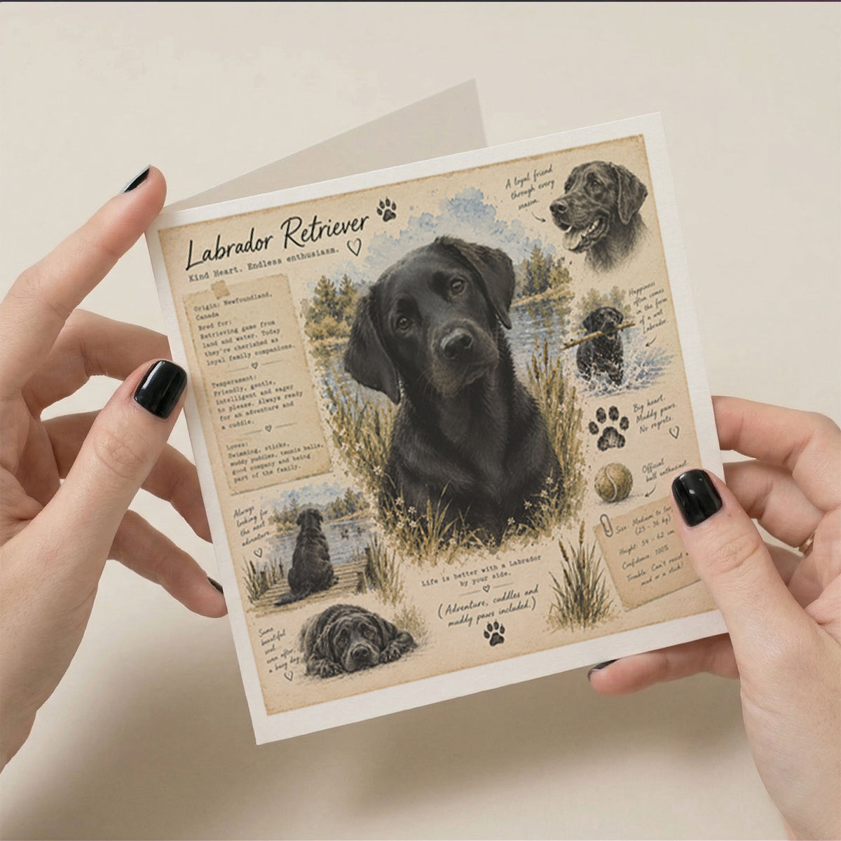 PP-GRE-6x6-ENVELOPE - Square Greetings Cards Mockup