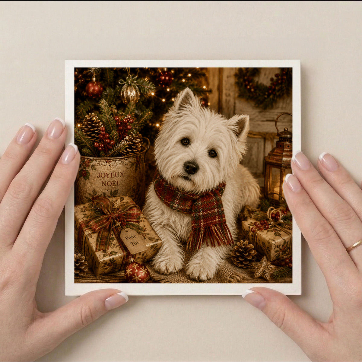 PP-GRE-6x6-ENVELOPE - Square Greetings Cards Mockup