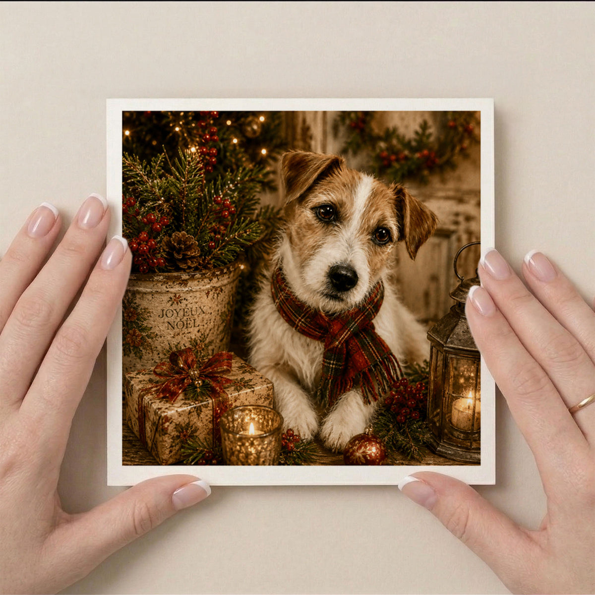 PP-GRE-6x6-ENVELOPE - Square Greetings Cards Mockup