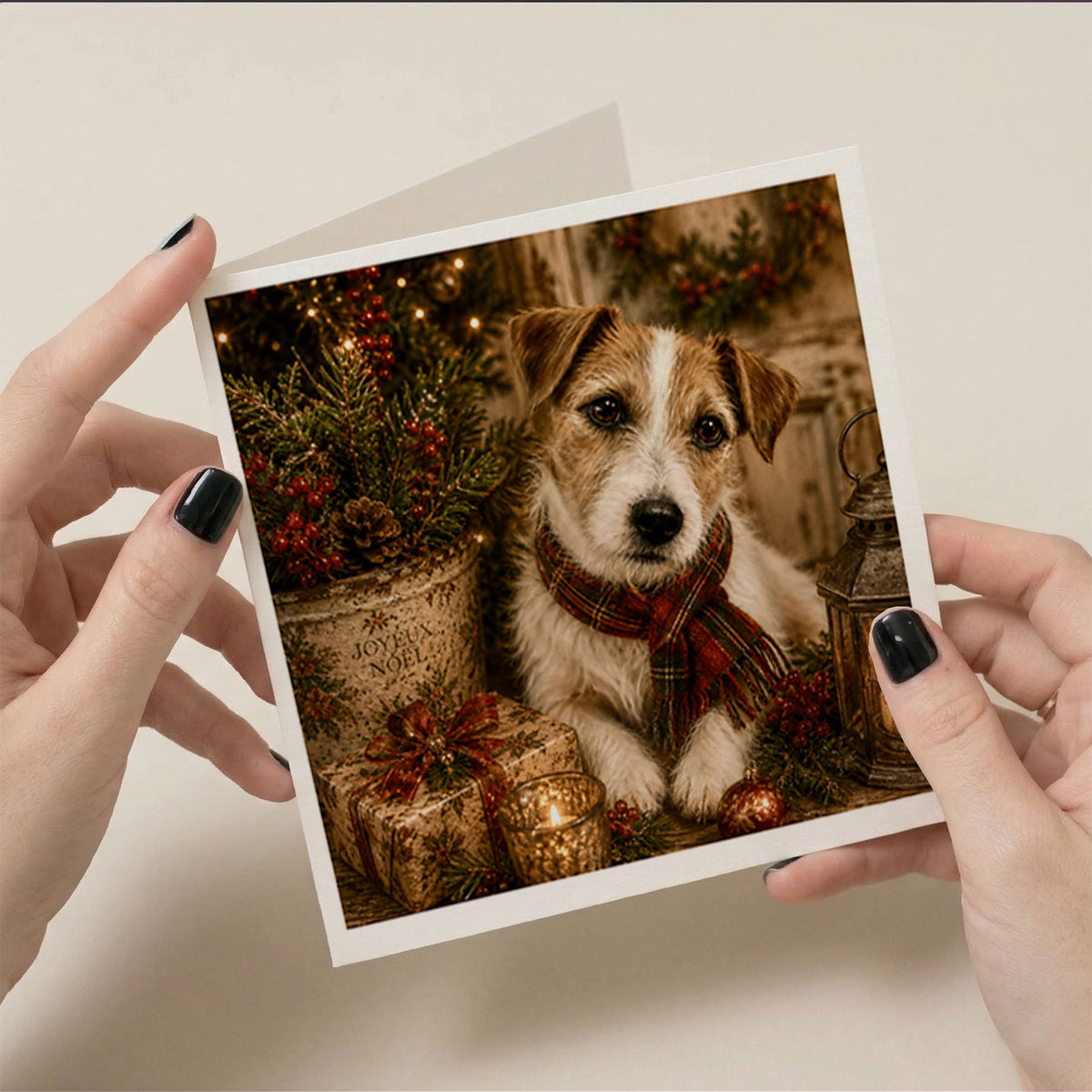 PP-GRE-6x6-ENVELOPE - Square Greetings Cards Mockup