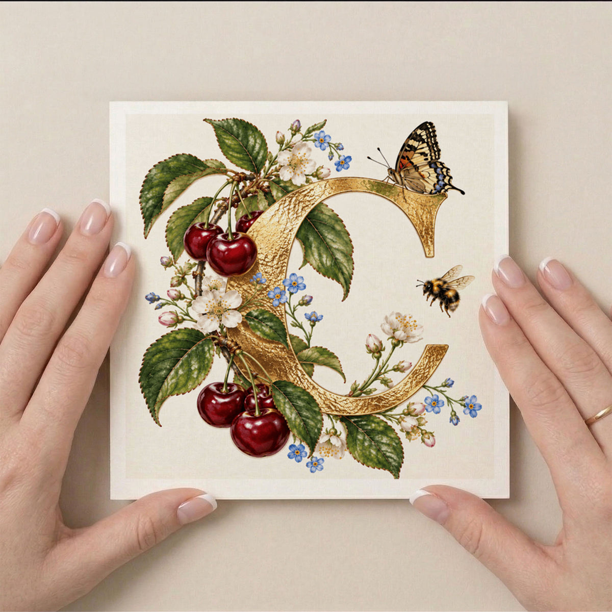 PP-GRE-6x6-ENVELOPE - Square Greetings Cards Mockup