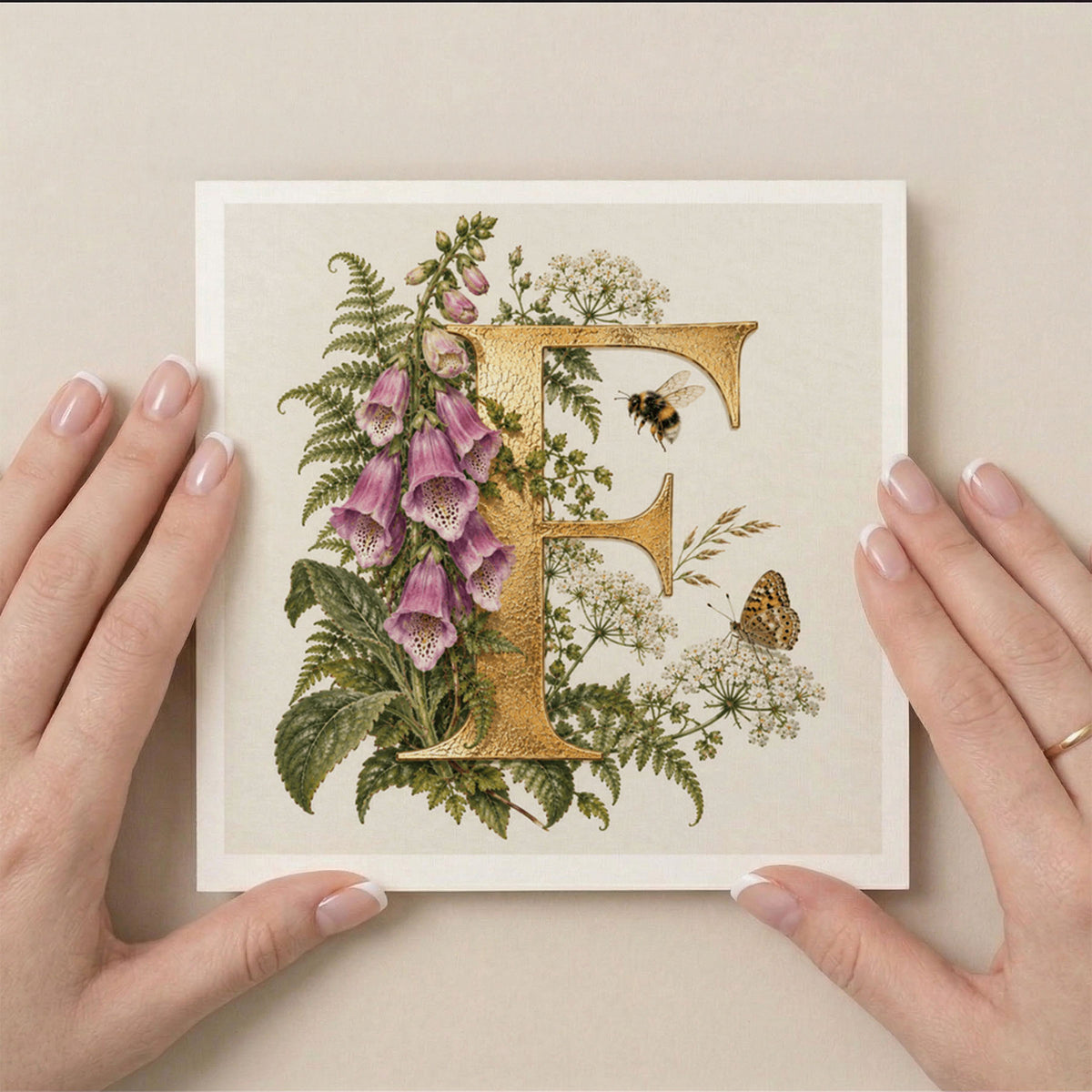 PP-GRE-6x6-ENVELOPE - Square Greetings Cards Mockup