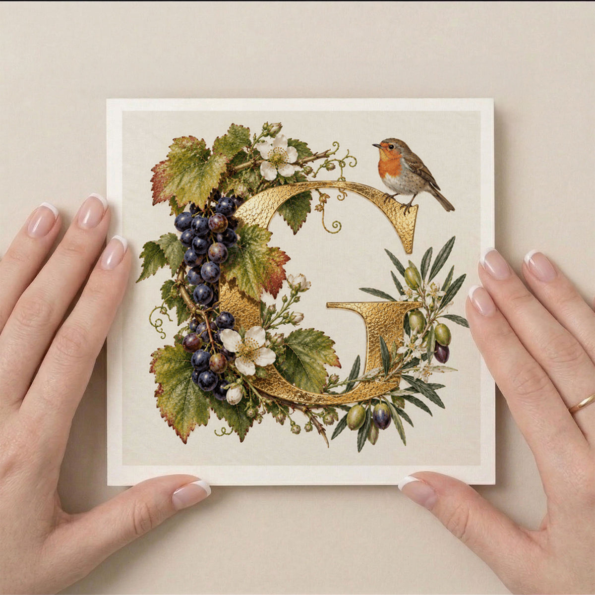 PP-GRE-6x6-ENVELOPE - Square Greetings Cards Mockup
