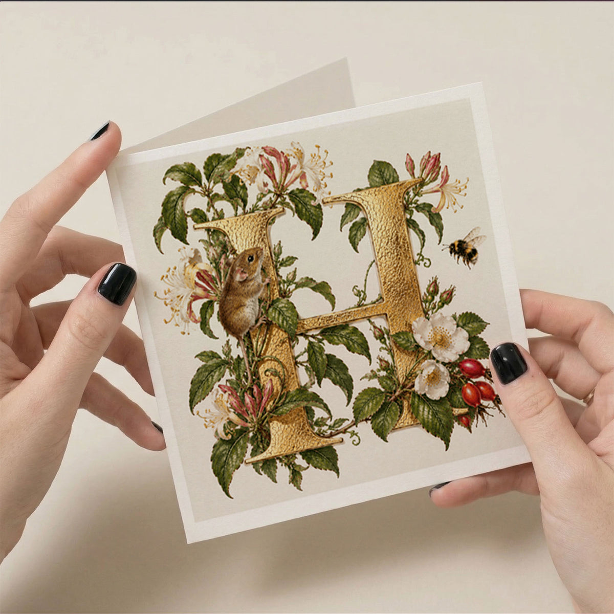 PP-GRE-6x6-ENVELOPE - Square Greetings Cards Mockup