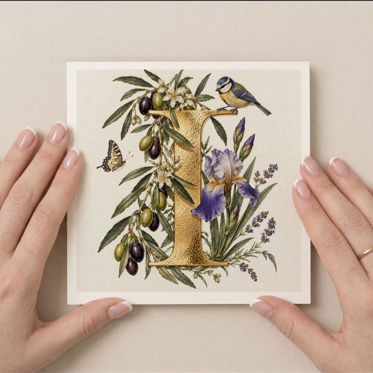 PP-GRE-6x6-ENVELOPE - Square Greetings Cards Mockup