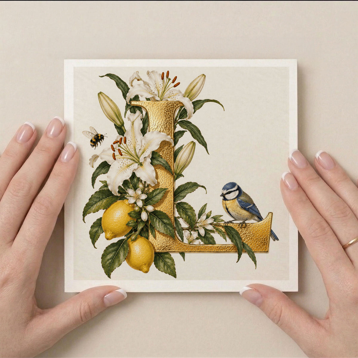 PP-GRE-6x6-ENVELOPE - Square Greetings Cards Mockup