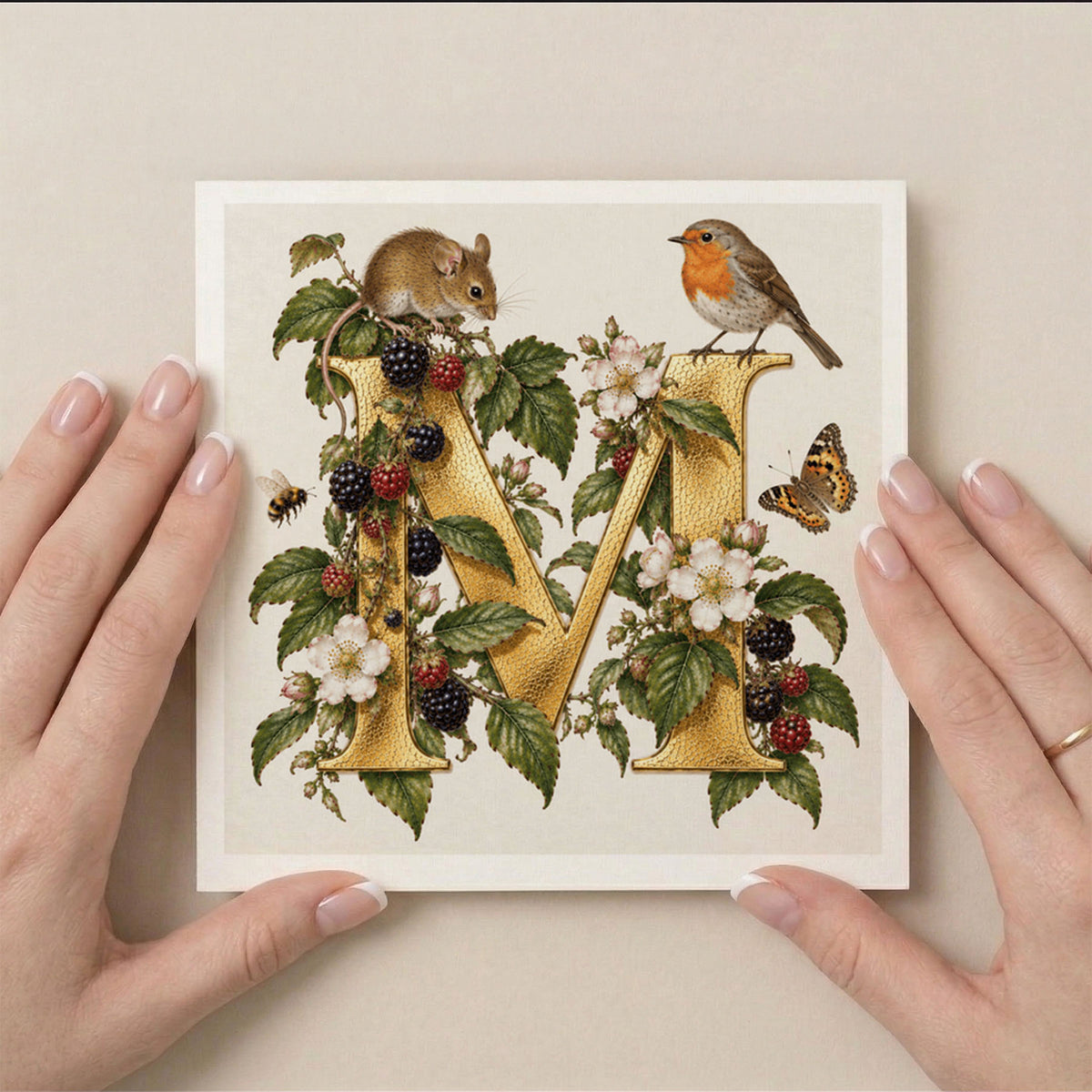 PP-GRE-6x6-ENVELOPE - Square Greetings Cards Mockup
