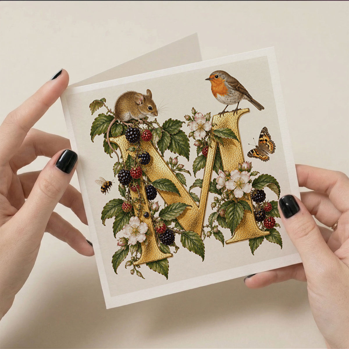 PP-GRE-6x6-ENVELOPE - Square Greetings Cards Mockup
