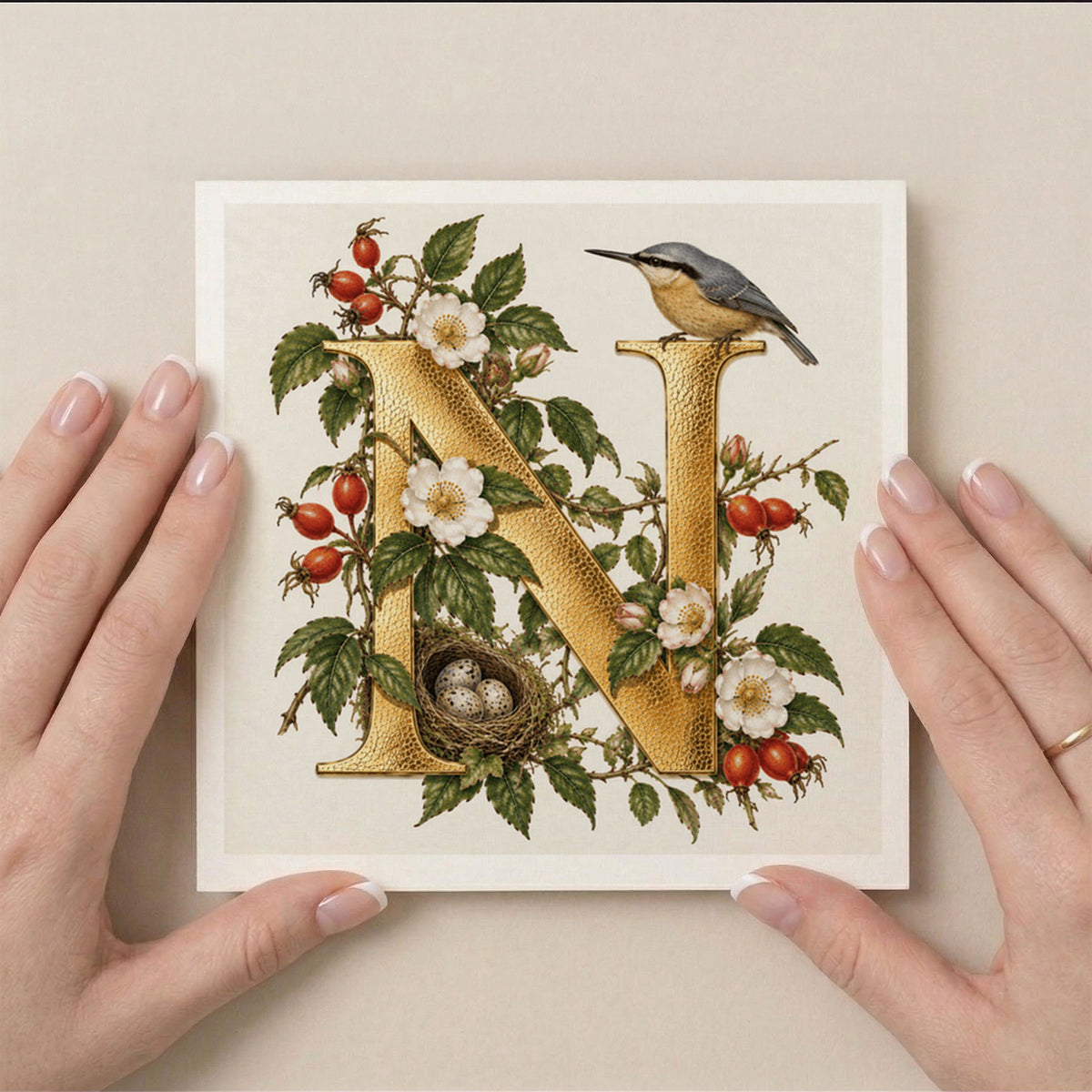 PP-GRE-6x6-ENVELOPE - Square Greetings Cards Mockup