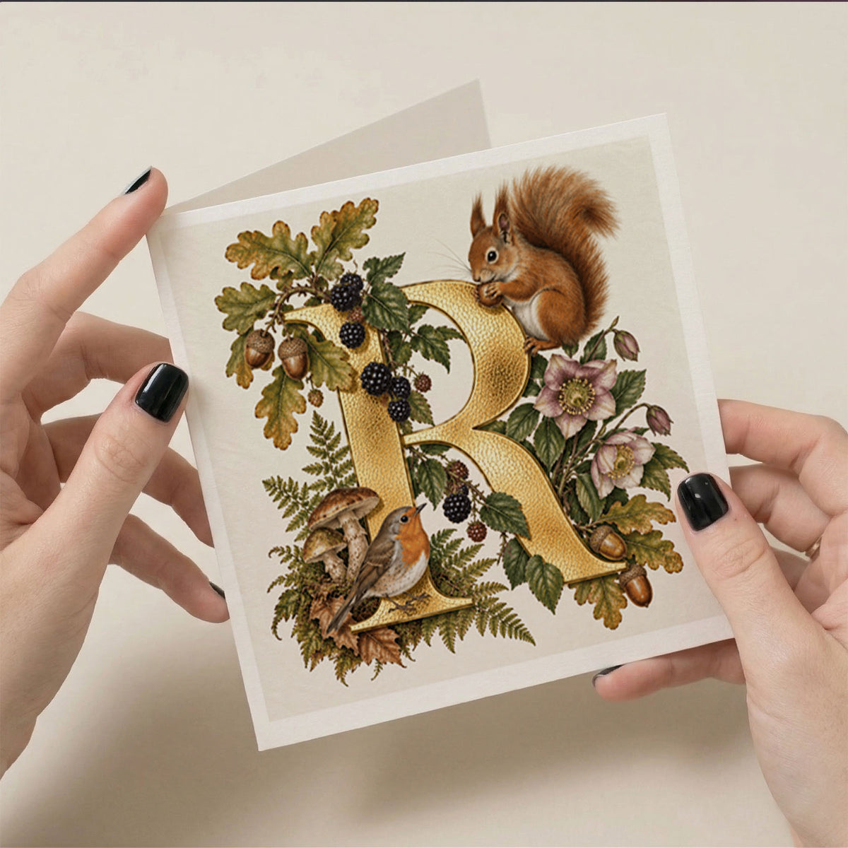 PP-GRE-6x6-ENVELOPE - Square Greetings Cards Mockup