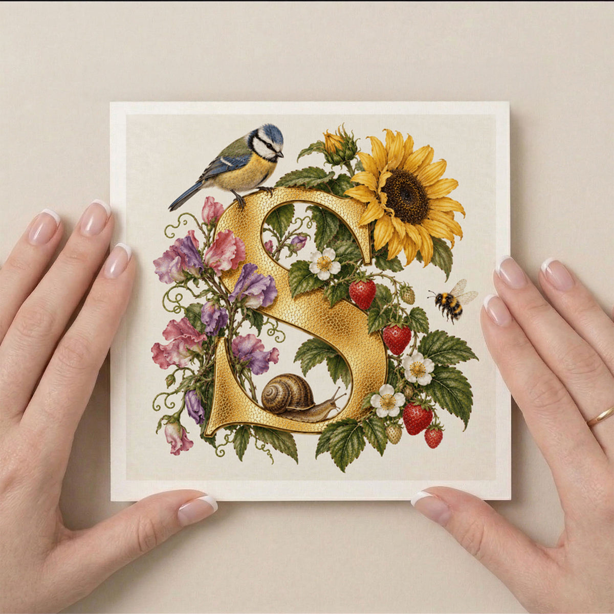 PP-GRE-6x6-ENVELOPE - Square Greetings Cards Mockup