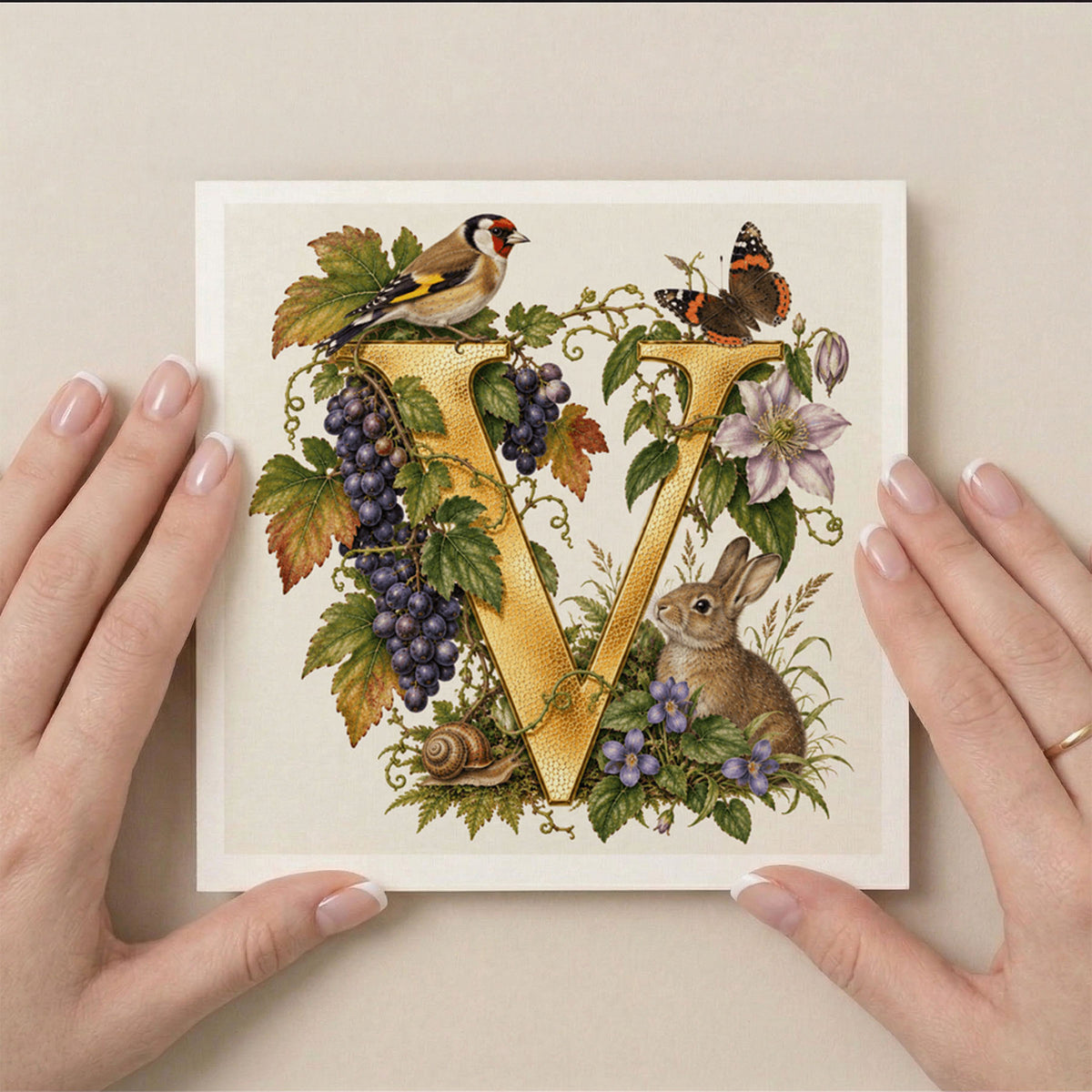 PP-GRE-6x6-ENVELOPE - Square Greetings Cards Mockup