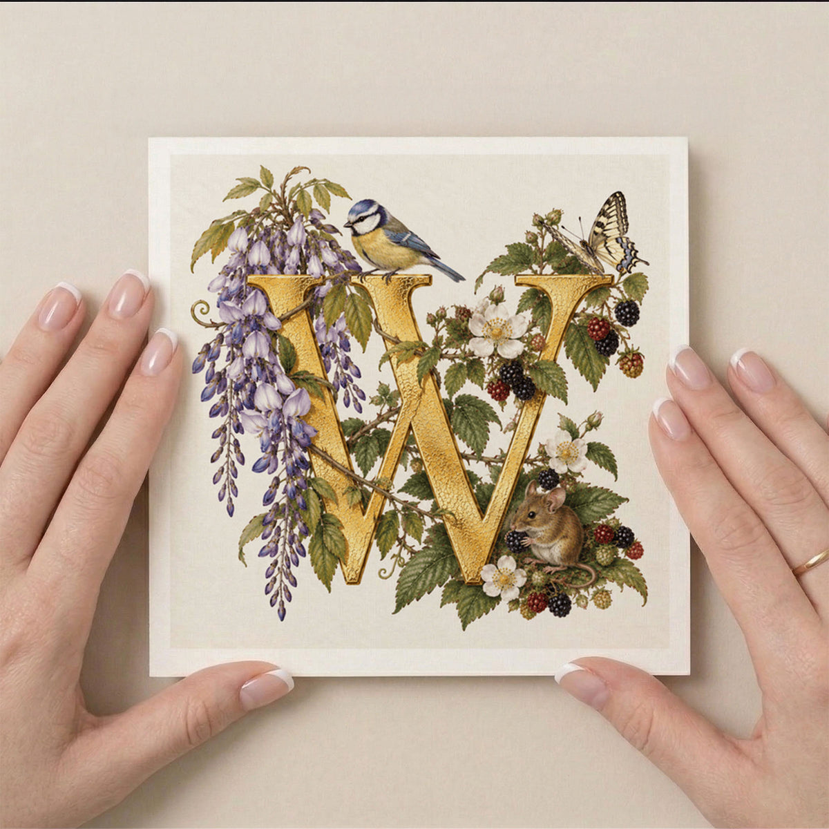 PP-GRE-6x6-ENVELOPE - Square Greetings Cards Mockup