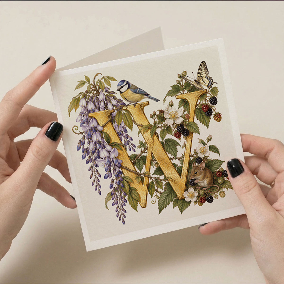 PP-GRE-6x6-ENVELOPE - Square Greetings Cards Mockup