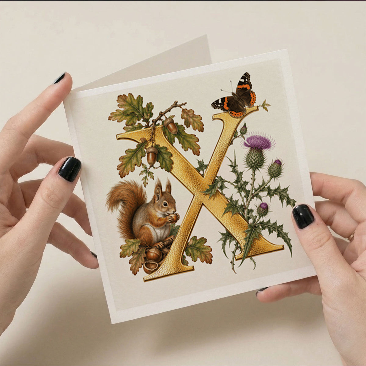 PP-GRE-6x6-ENVELOPE - Square Greetings Cards Mockup