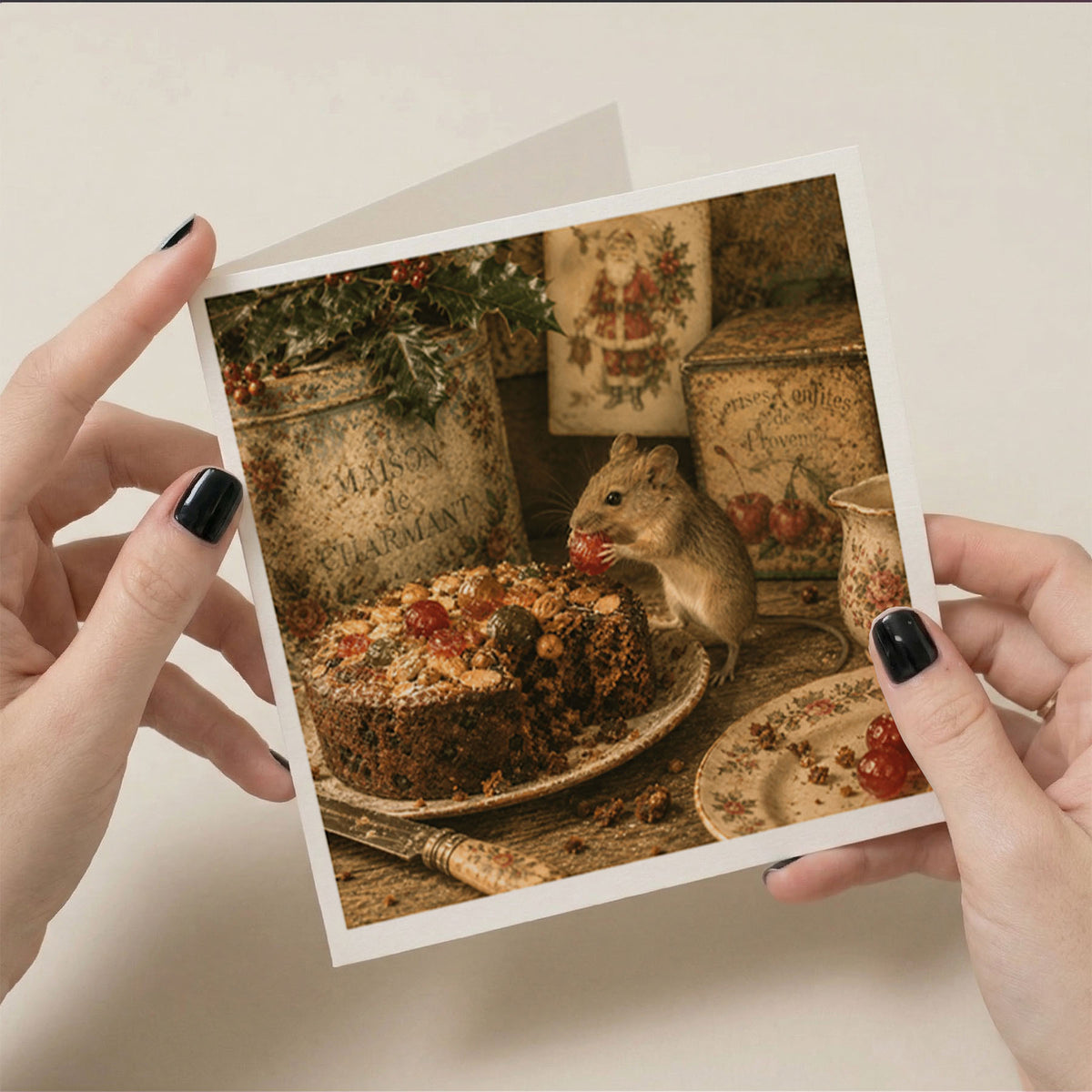 PP-GRE-6x6-ENVELOPE - Square Greetings Cards Mockup