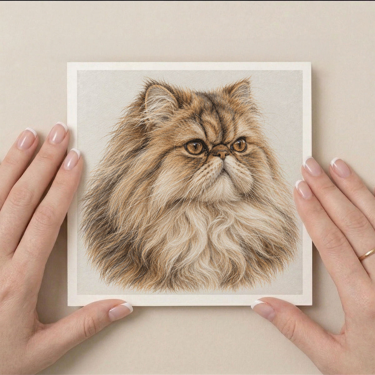 PP-GRE-6x6-ENVELOPE - Square Greetings Cards Mockup
