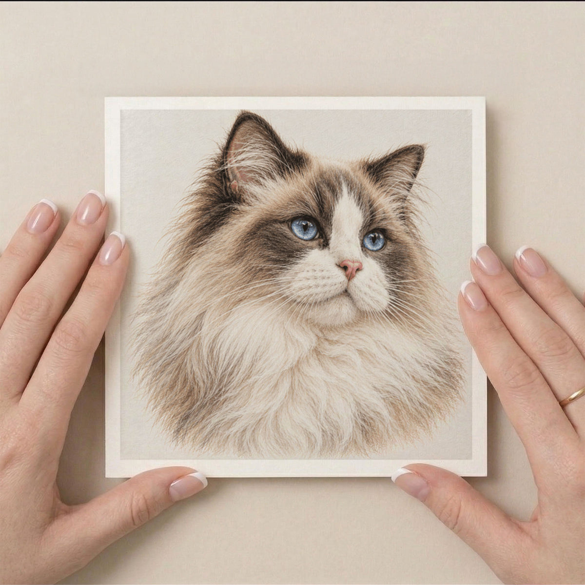 PP-GRE-6x6-ENVELOPE - Square Greetings Cards Mockup