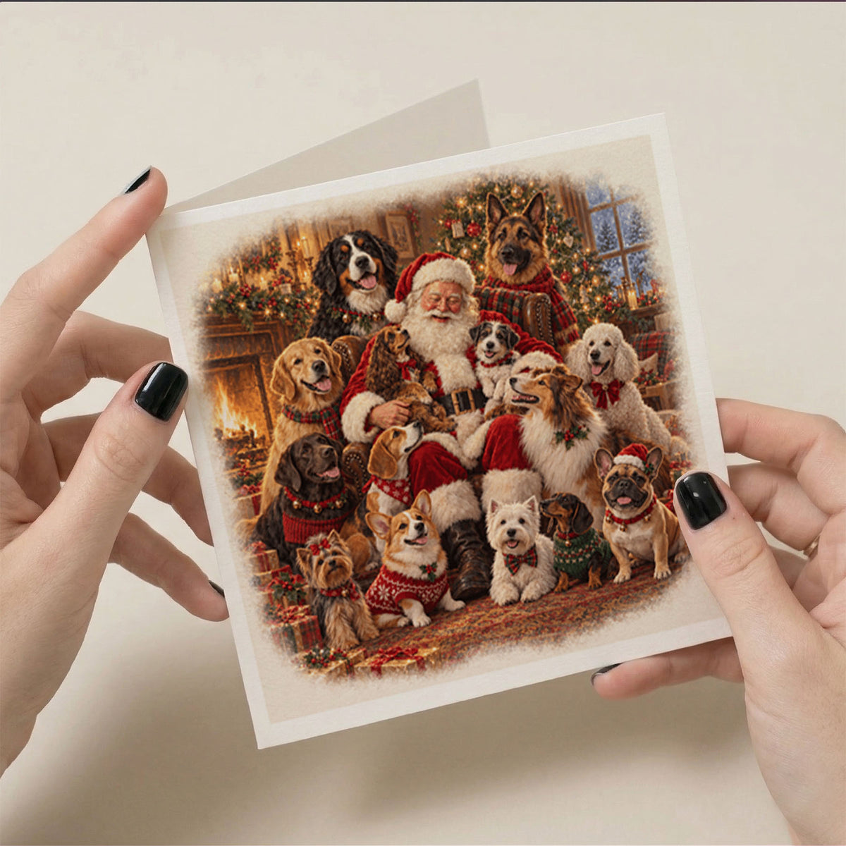 PP-GRE-6x6-ENVELOPE - Square Greetings Cards Mockup