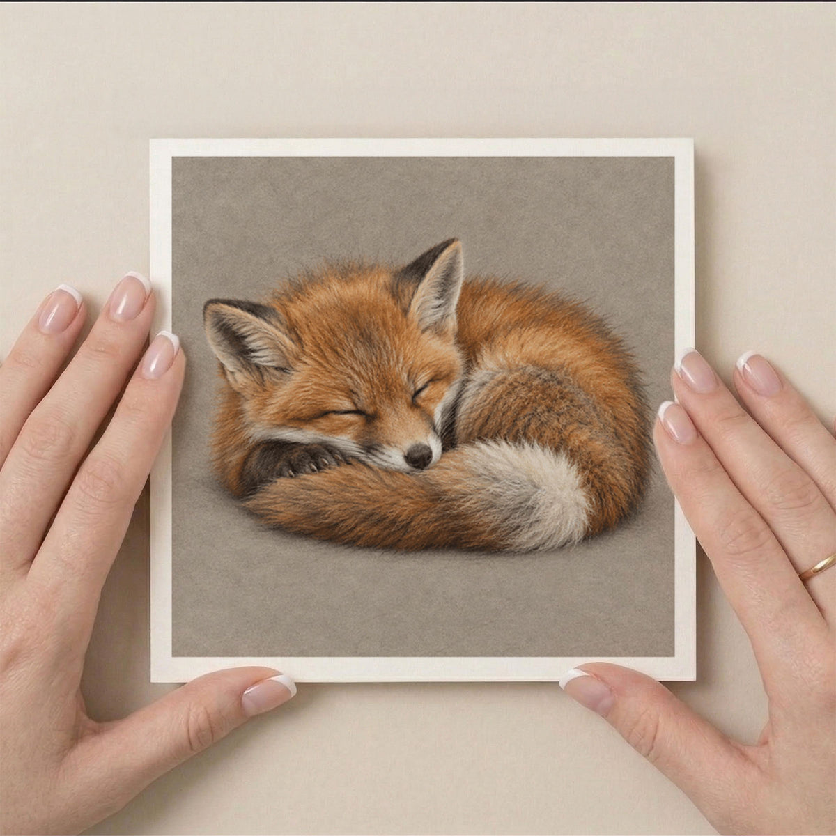 PP-GRE-6x6-ENVELOPE - Square Greetings Cards Mockup