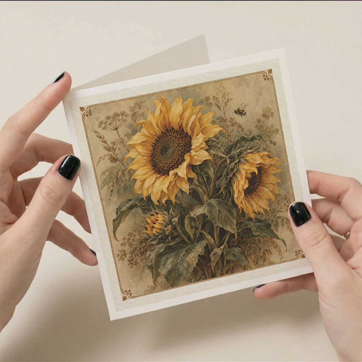 PP-GRE-6x6-ENVELOPE - Square Greetings Cards Mockup