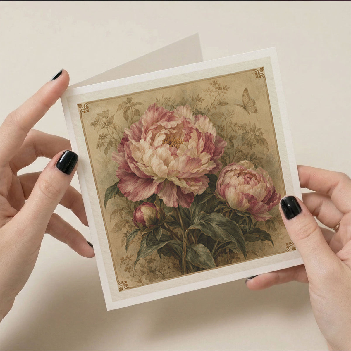 PP-GRE-6x6-ENVELOPE - Square Greetings Cards Mockup