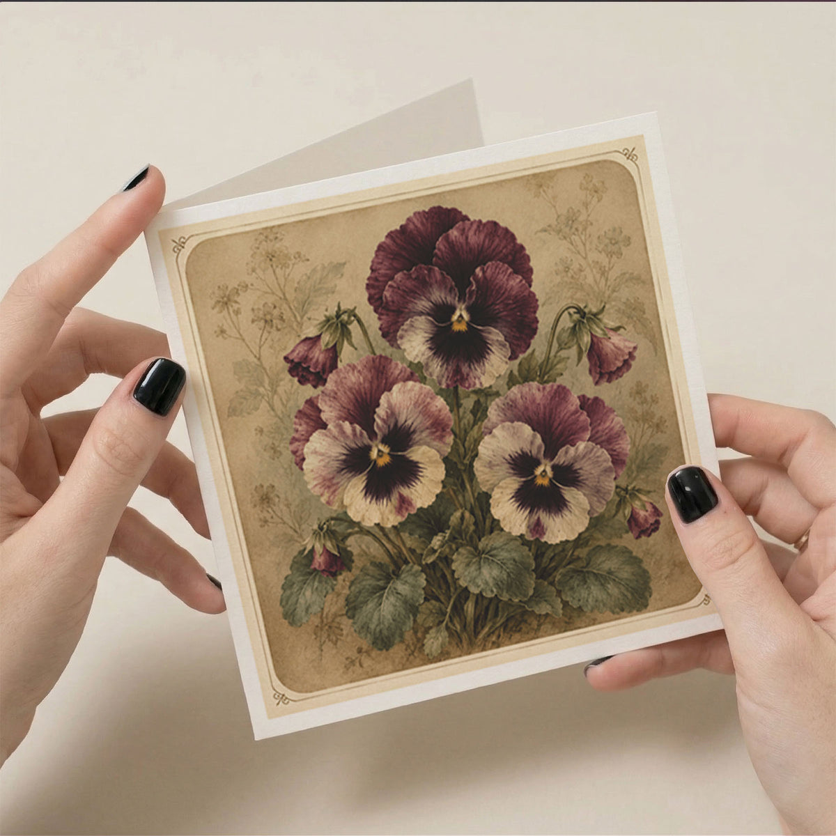 PP-GRE-6x6-ENVELOPE - Square Greetings Cards Mockup